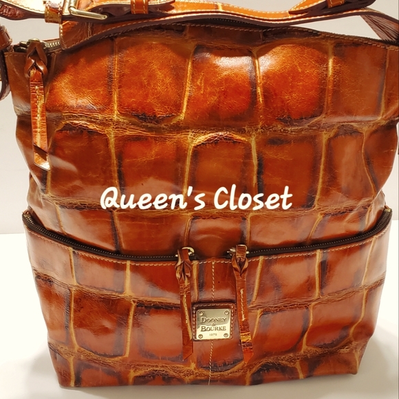 Dooney & Bourke | Vintage Dillen Leather Hobo in Animal Print - Picture 1 of 11